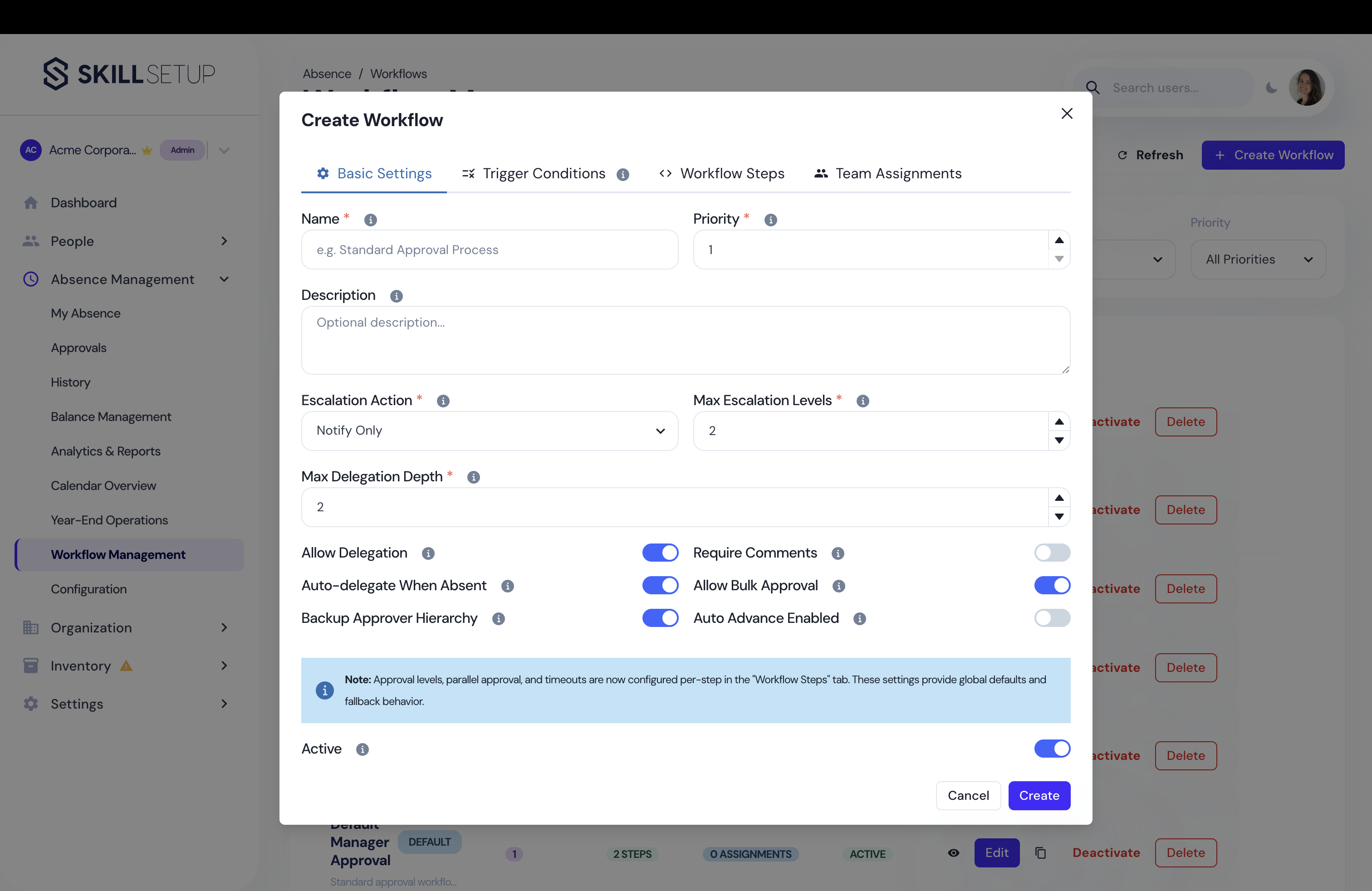 SkillSetup Dashboard