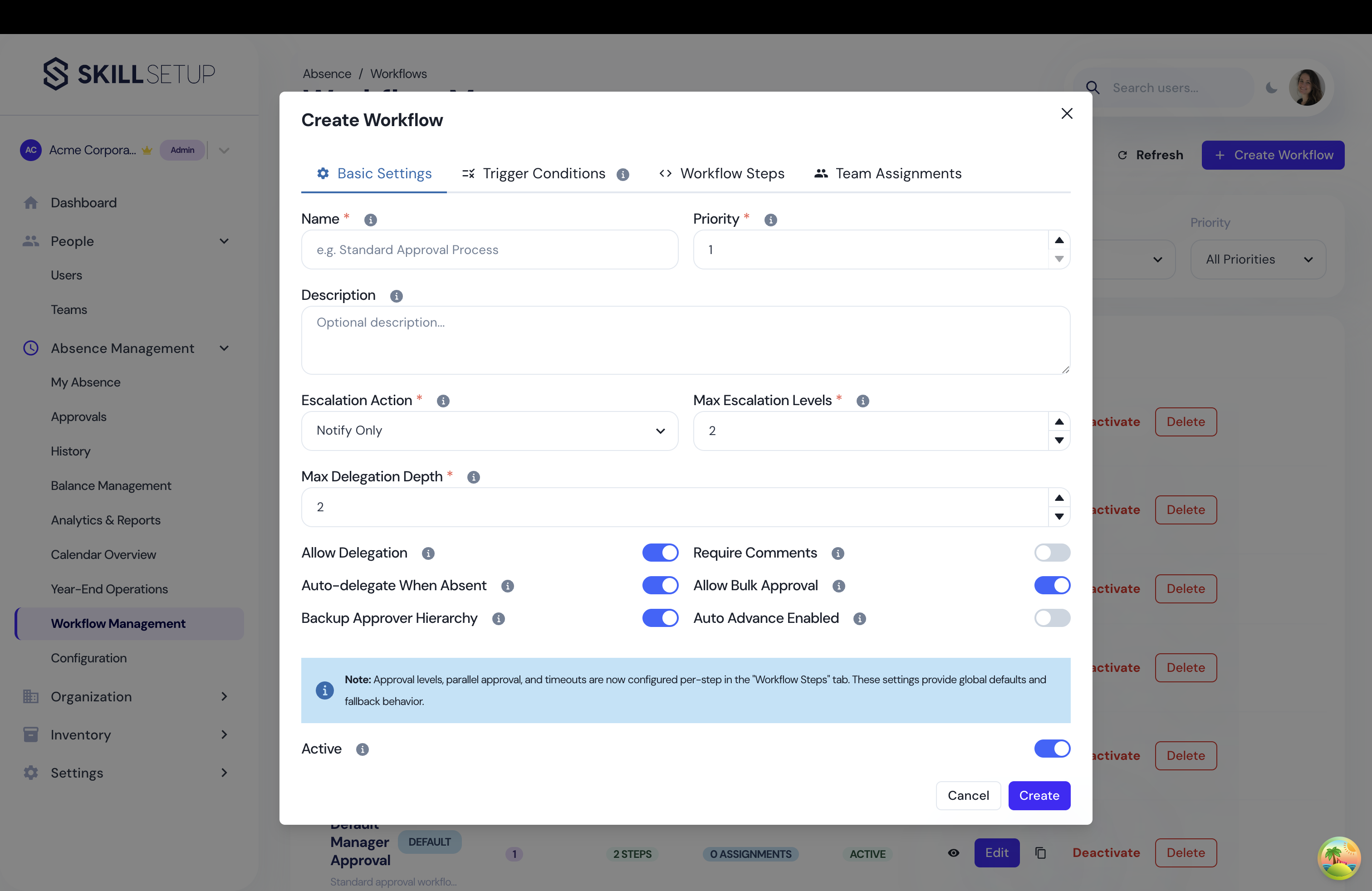 SkillSetup Dashboard